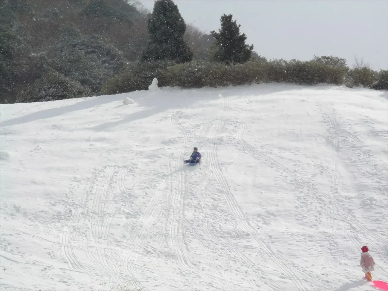 基山　雪遊び