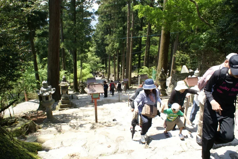 英彦山神社　階段