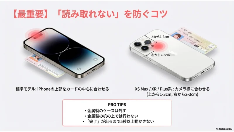 iPhoneでマイナンバーカードを読み取る際のエラー対処法