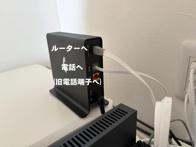 TA背面の配線詳細と接続端子