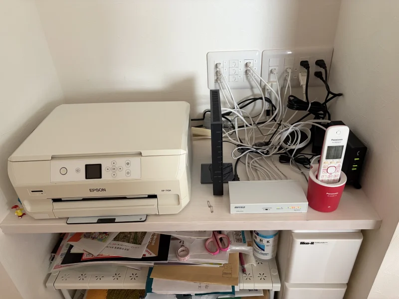 NURO光1台に集約されてスッキリした配線