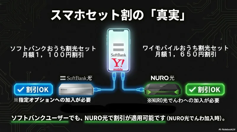 ソフトバンク・ワイモバイルのおうち割光セット解説